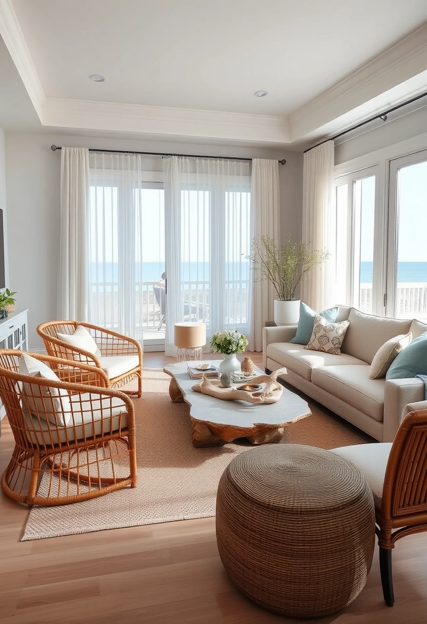 Modern coastal living room ideas 1