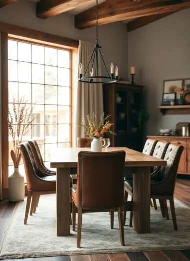 Modern farmhouse dining room ideas 1