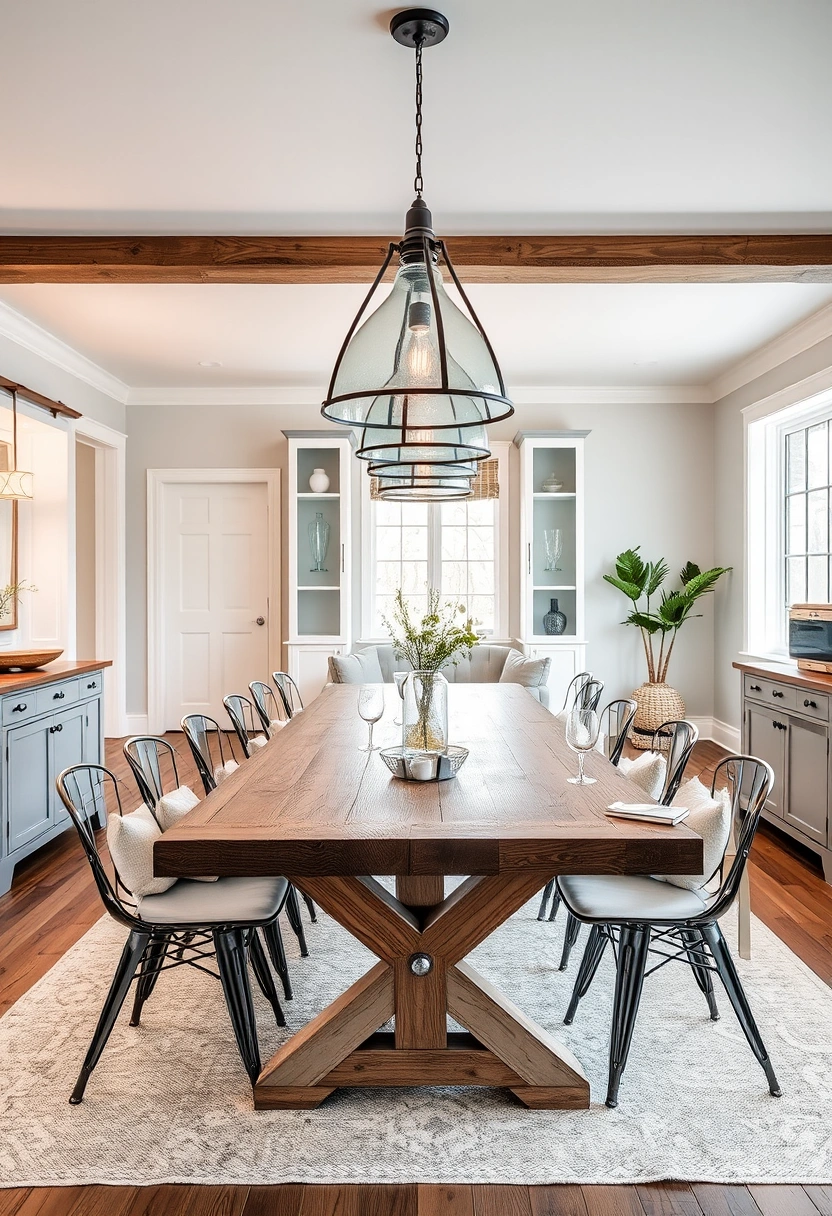 Modern farmhouse dining room ideas 2