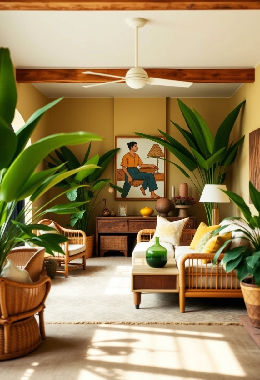 Modern farmhouse living room ideas 15