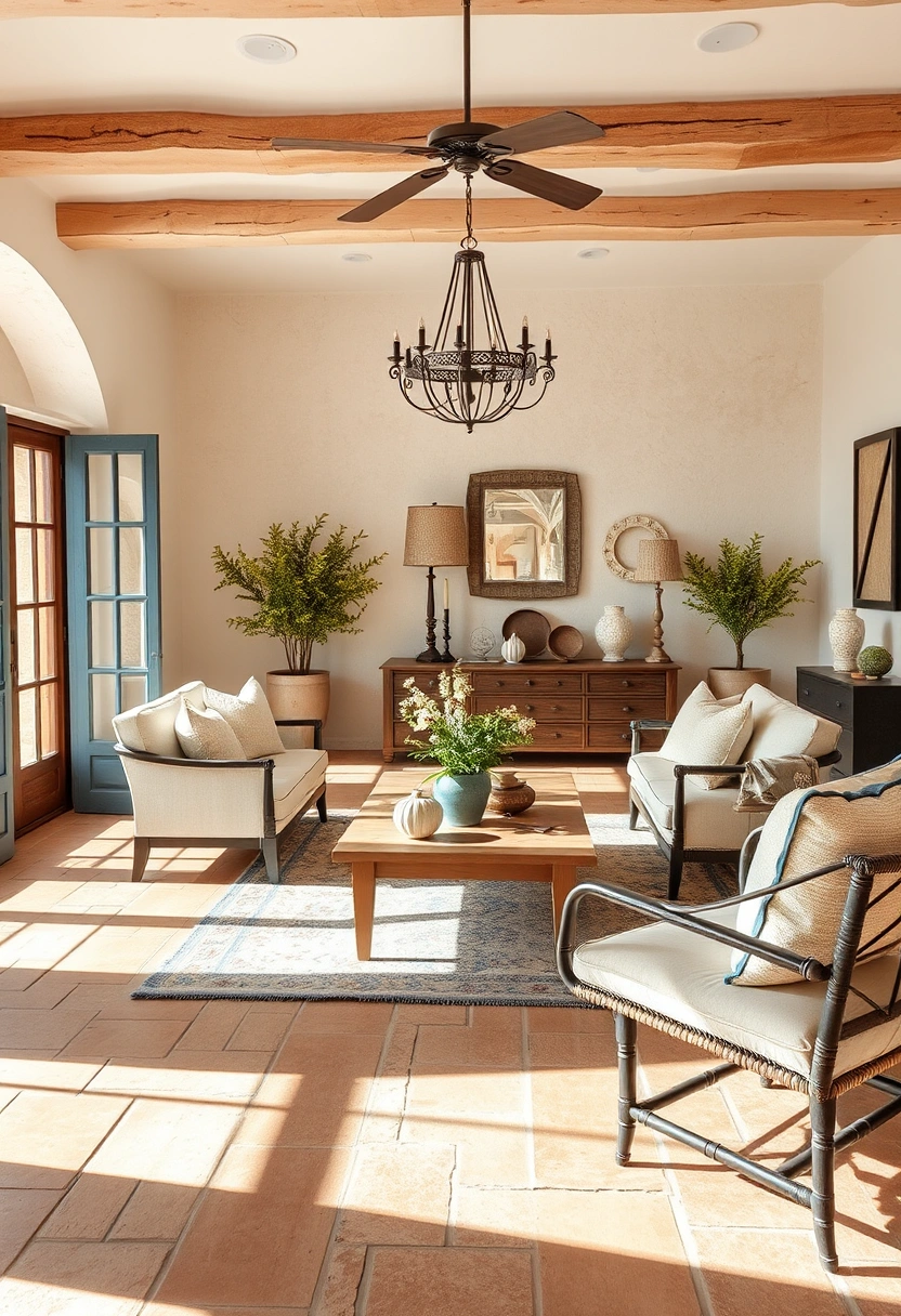 Modern farmhouse living room ideas 17