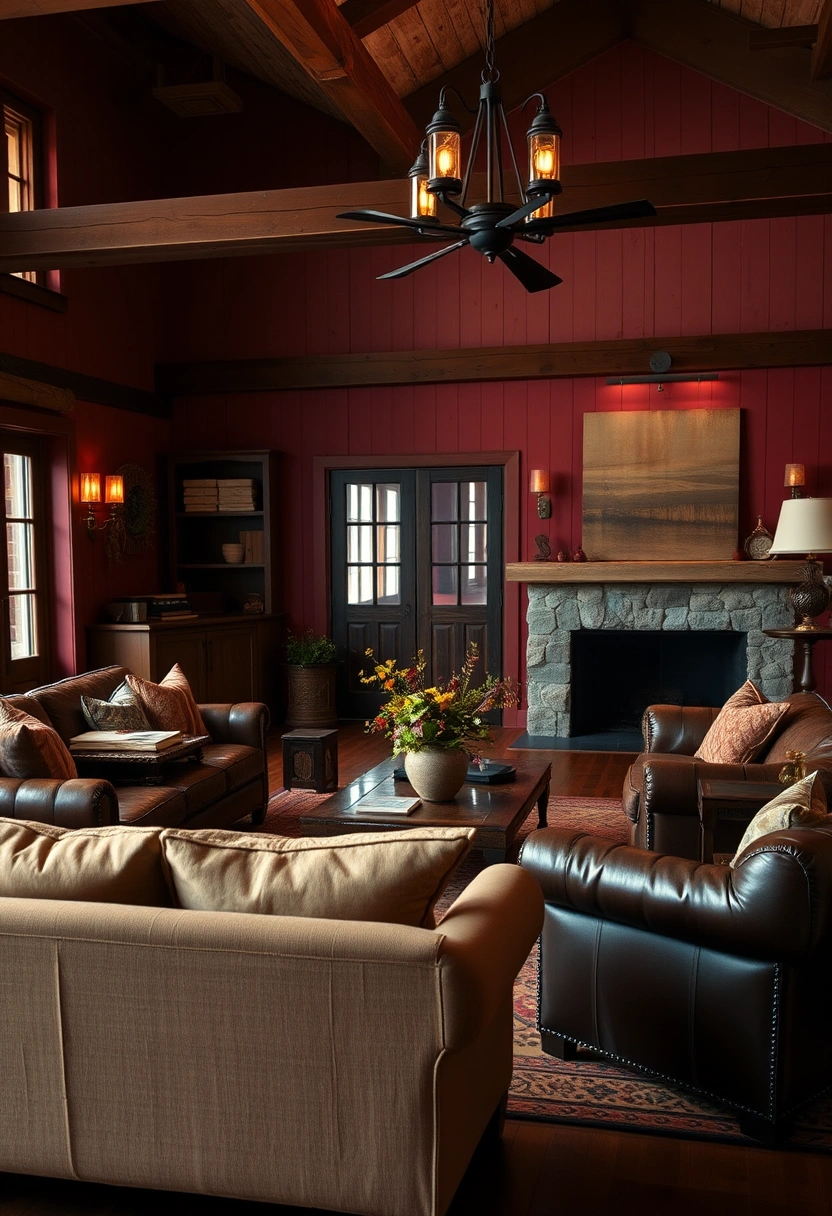 Modern farmhouse living room ideas 19