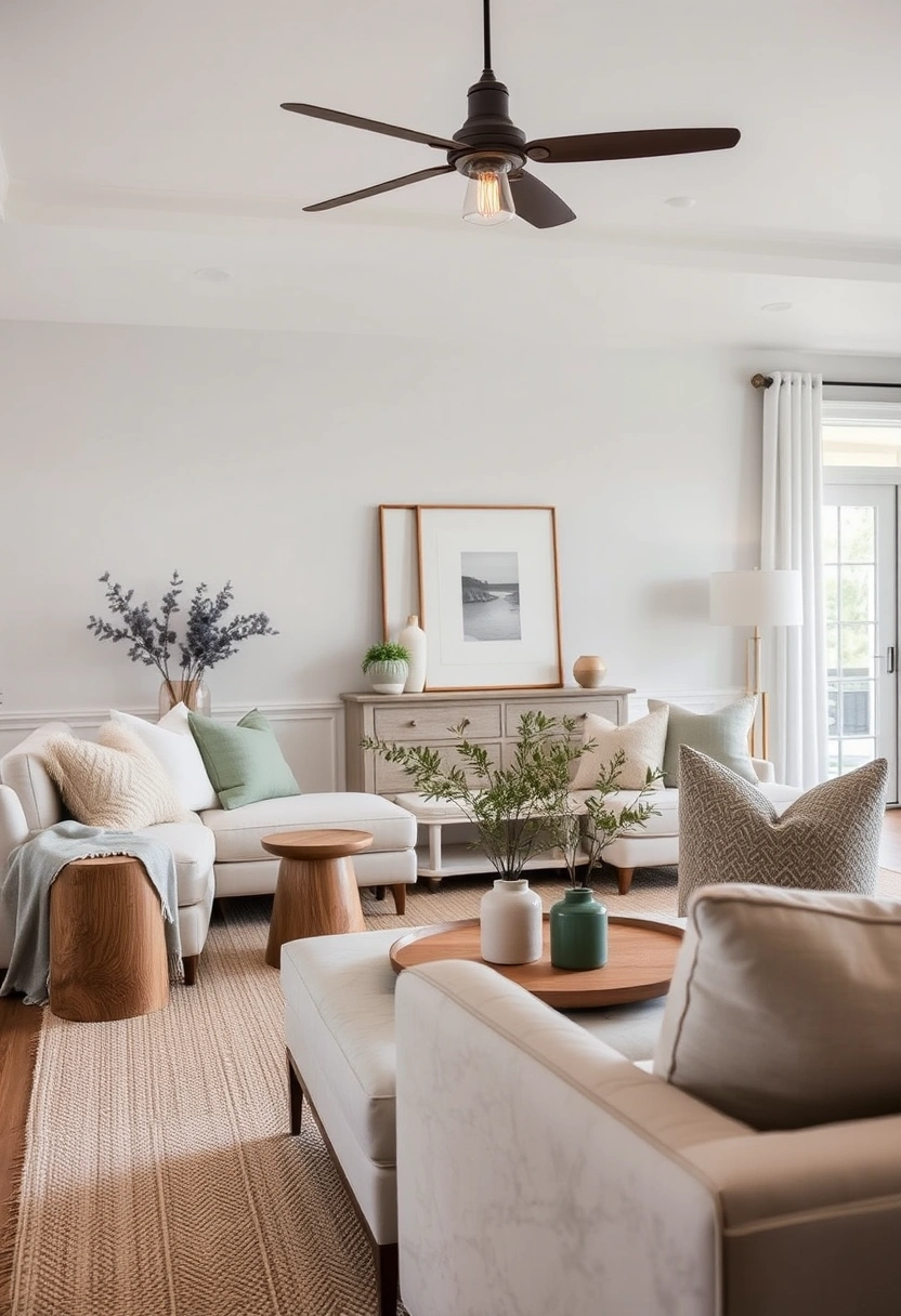 Modern farmhouse living room ideas 3