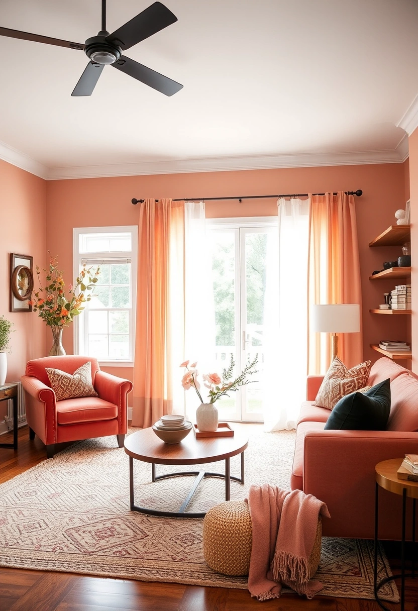 Modern farmhouse living room ideas 5
