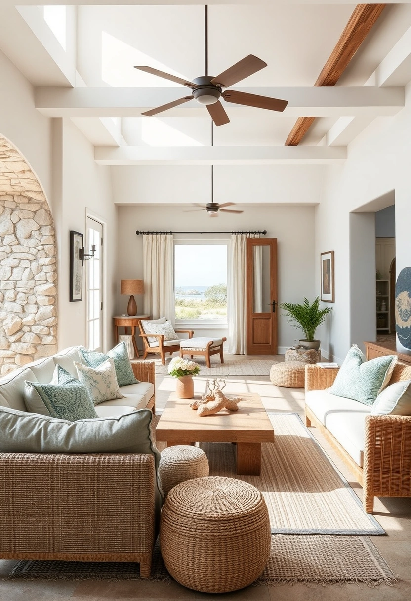 Modern farmhouse living room ideas 8