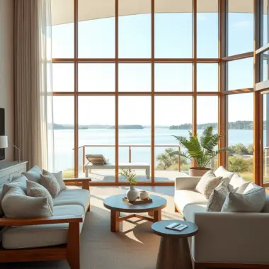 Modern lake house decoration ideas 1