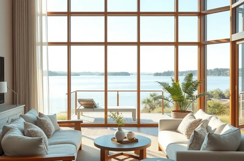Modern lake house decoration ideas 1