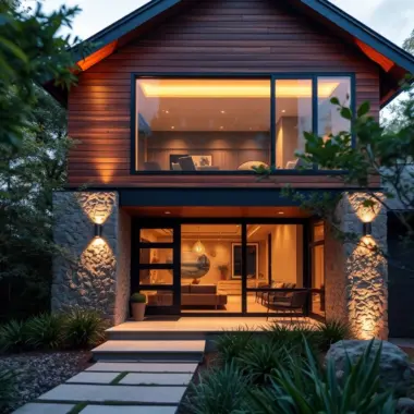 Modern suburban house exterior ideas 1