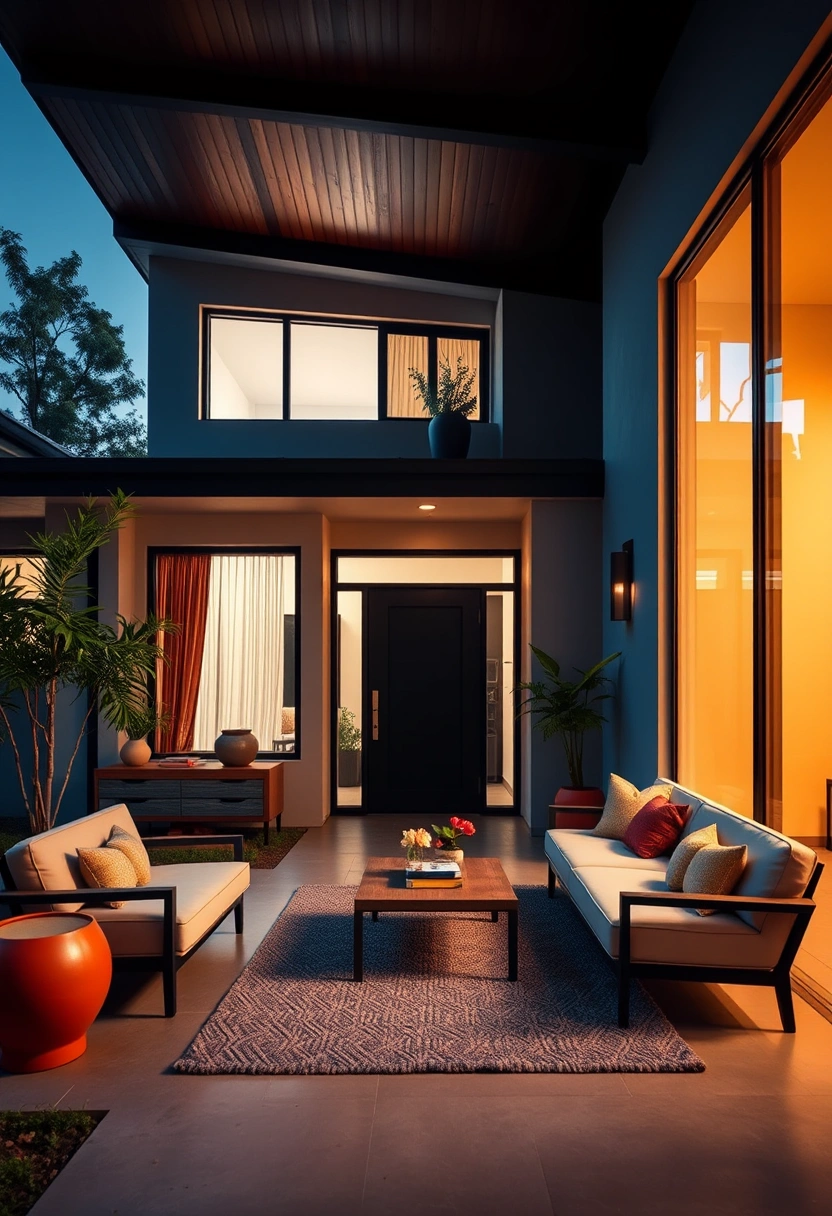Modern suburban house exterior ideas 6