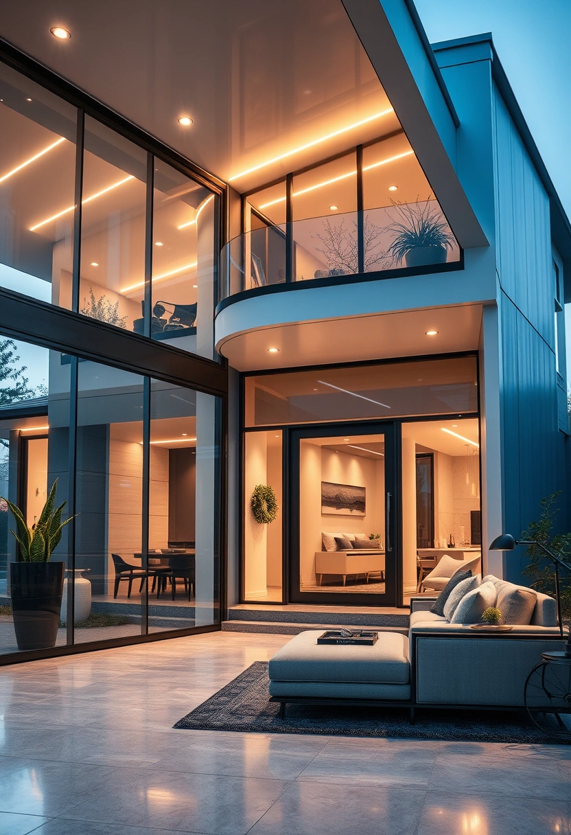 Modern suburban house exterior ideas 9