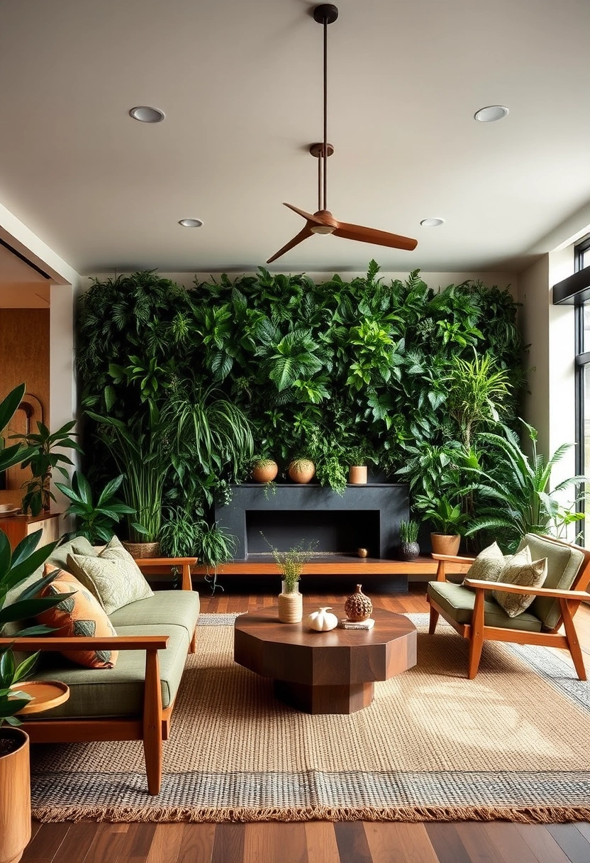 Moody boho living room ideas 15