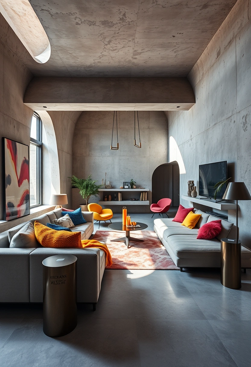 Moody boho living room ideas 19