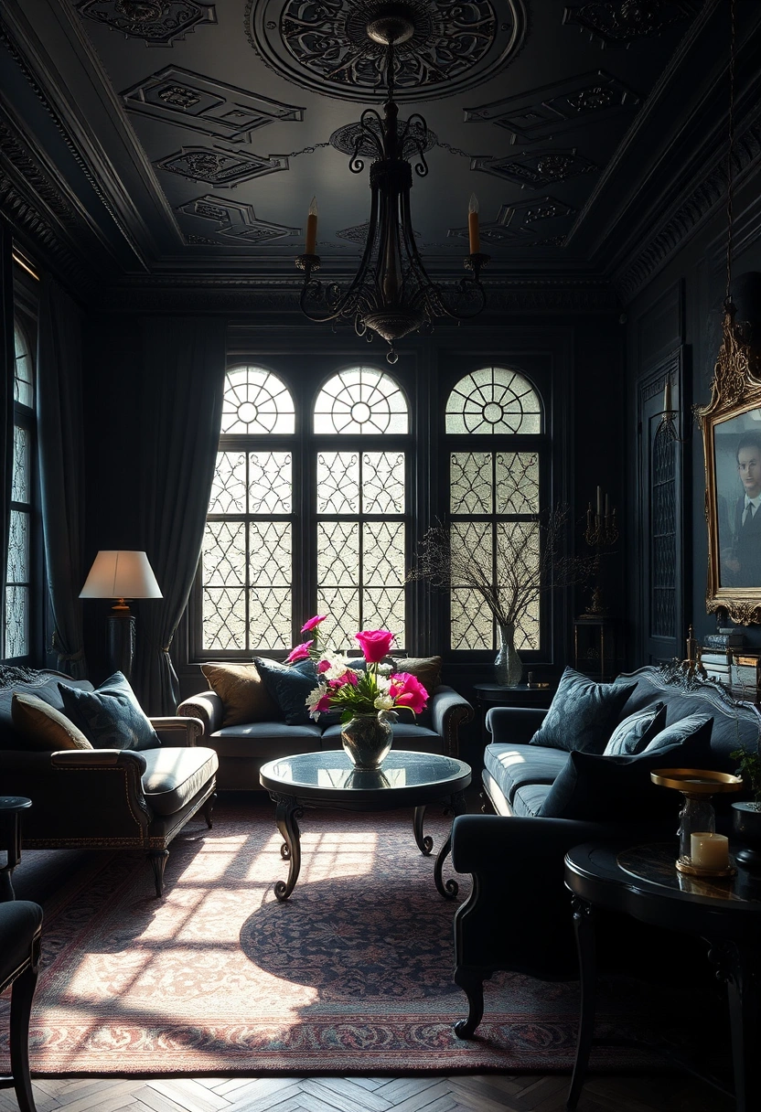 Moody boho living room ideas 5