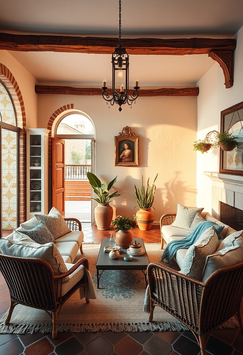 Moody boho living room ideas 7