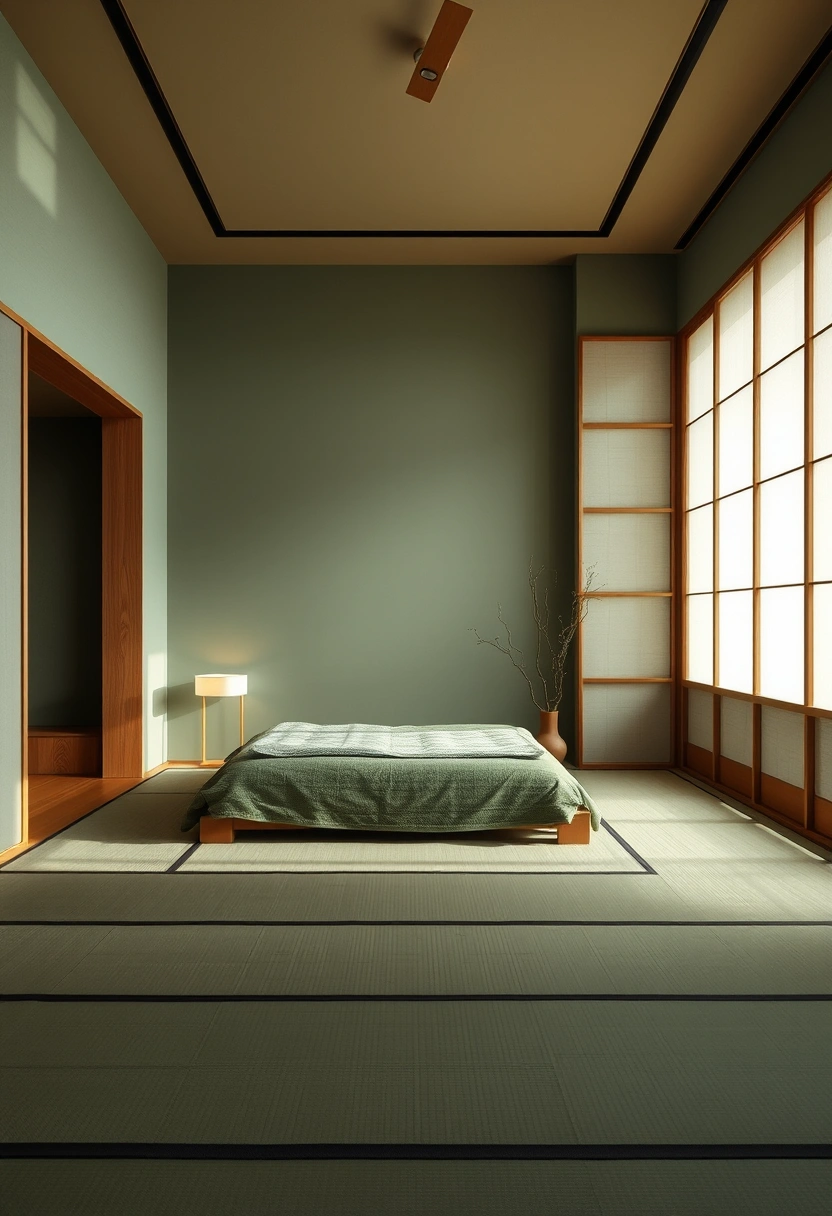 Moody green bedroom ideas 18