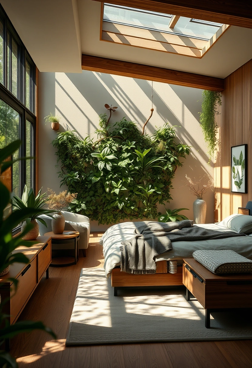 Moody green bedroom ideas 2