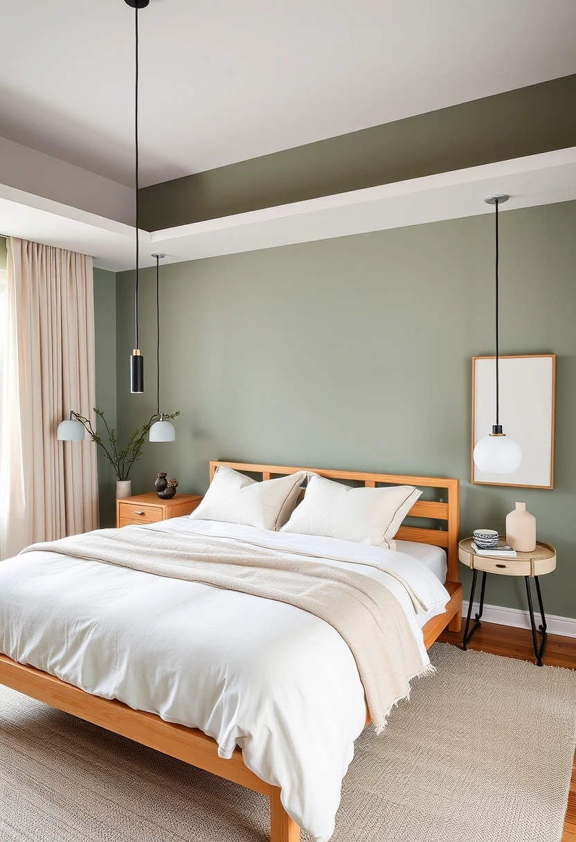 Moody green bedroom ideas 4