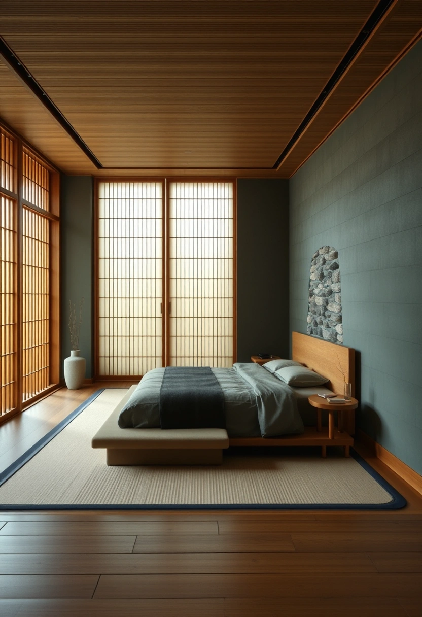 Moody green bedroom ideas 6