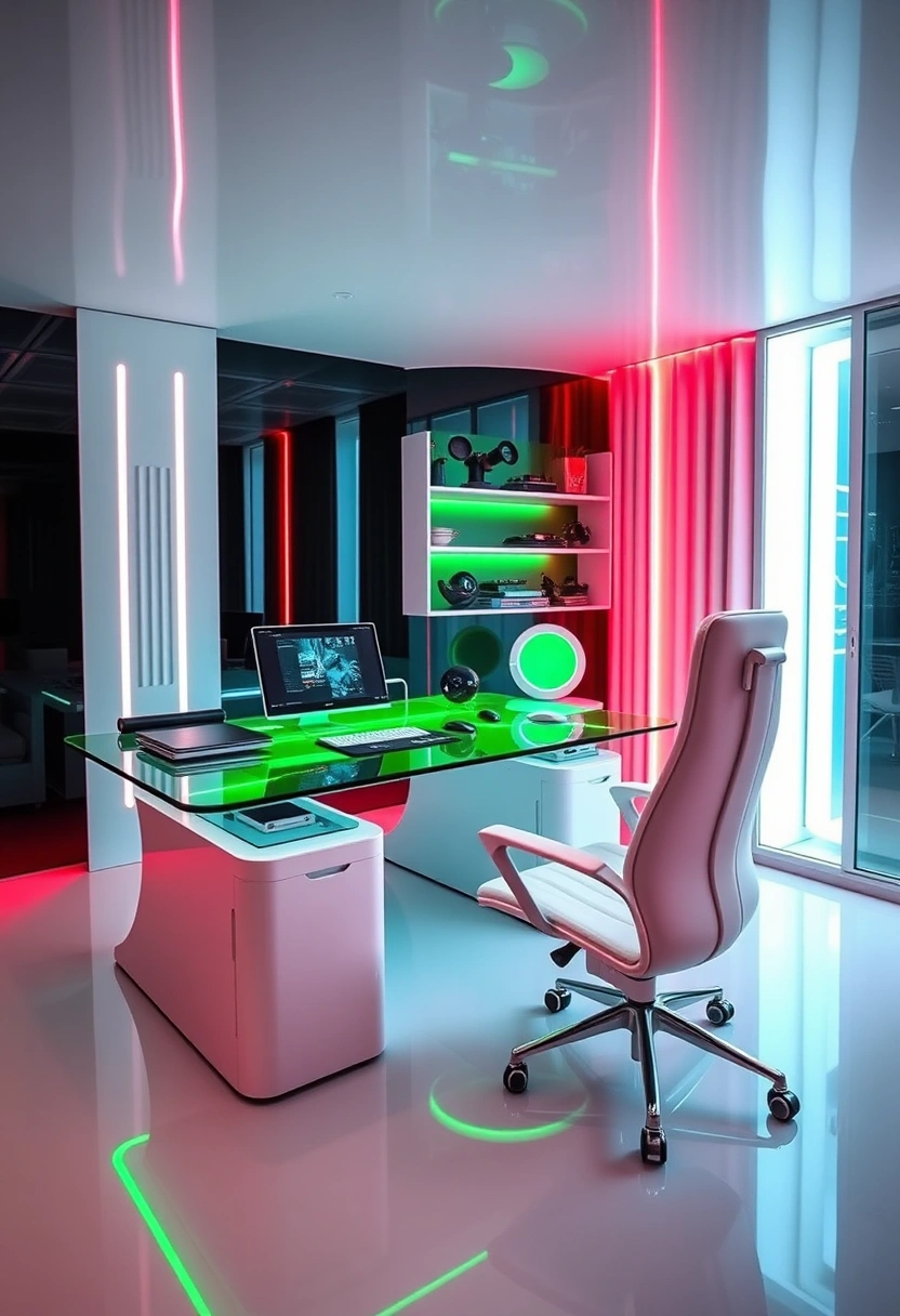 Moody green home office ideas 13