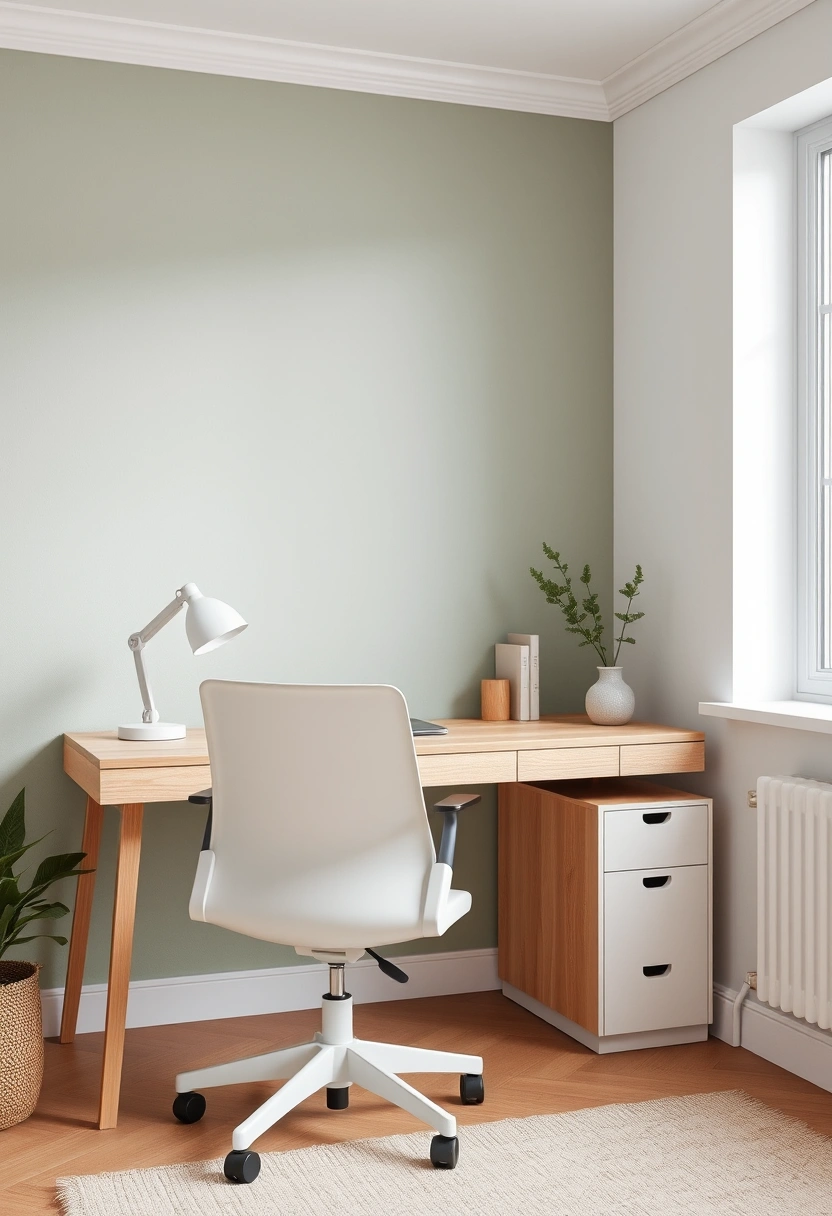 Moody green home office ideas 18