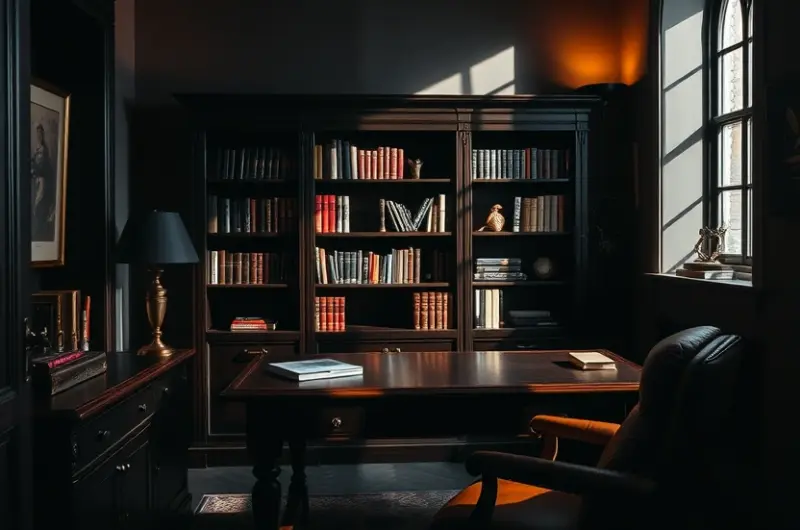 Moody home office ideas 1