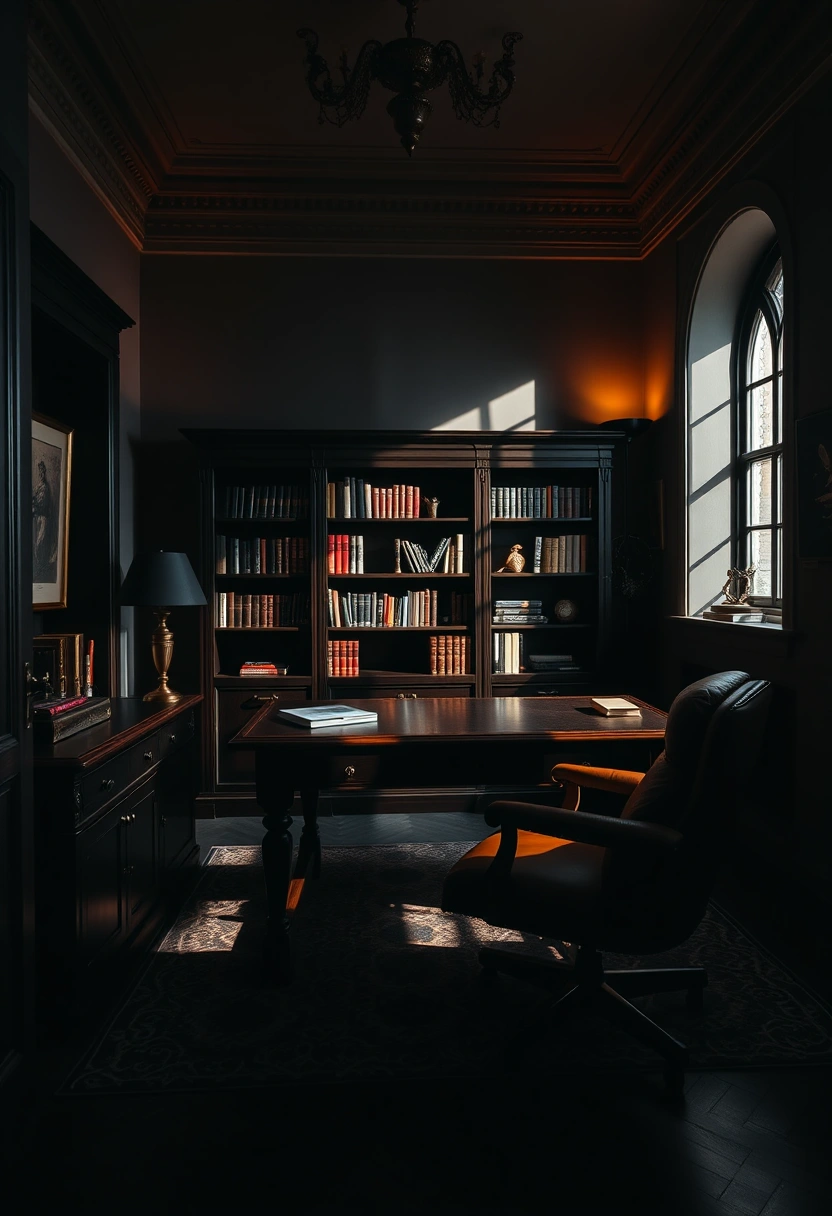 Moody home office ideas 1