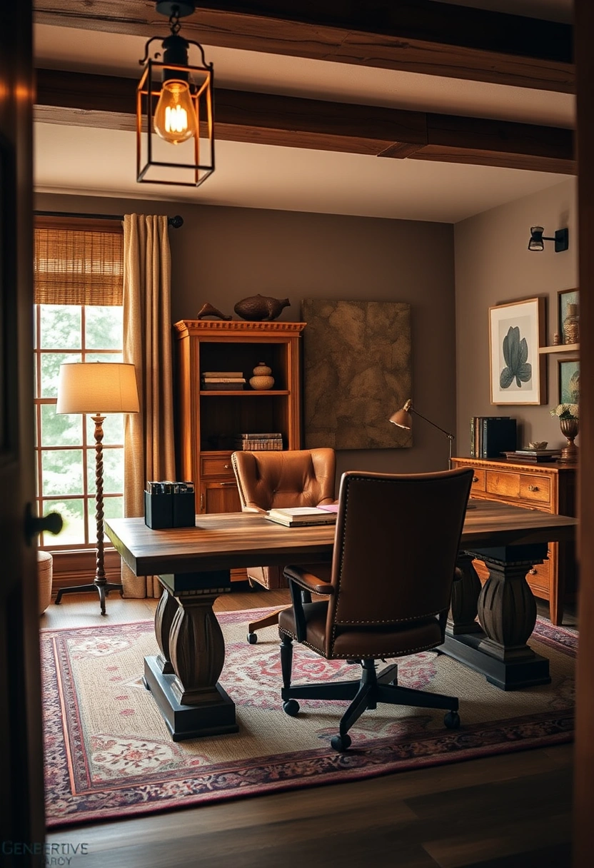 Moody home office ideas 12