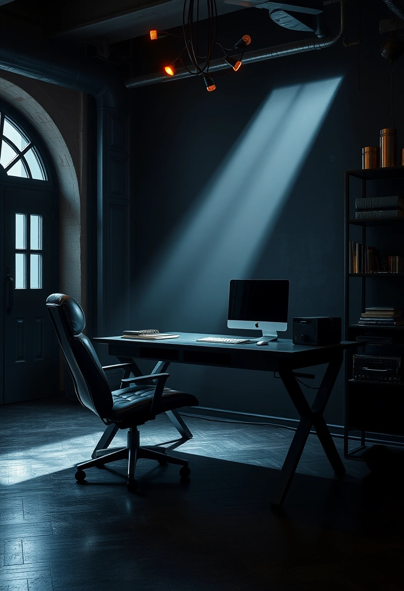Moody home office ideas 20