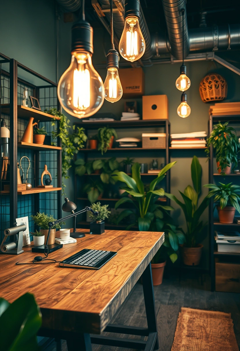 Moody home office ideas 8