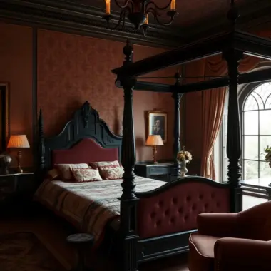 Moody vintage bedroom ideas 1