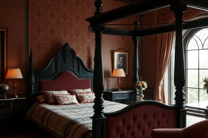 Moody vintage bedroom ideas 1