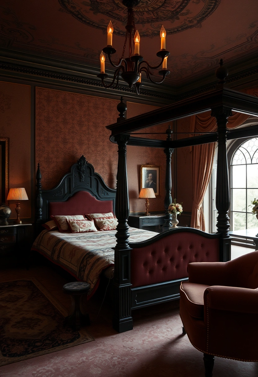 Moody vintage bedroom ideas 1