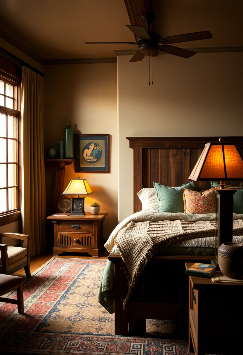 Moody vintage bedroom ideas 13