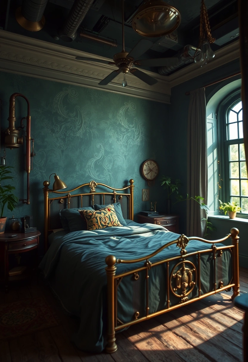 Moody vintage bedroom ideas 19