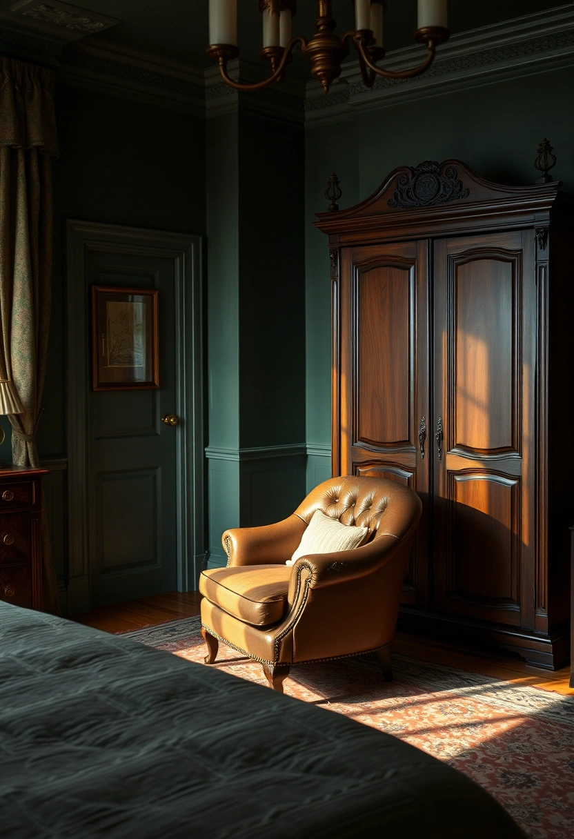 Moody vintage bedroom ideas 4