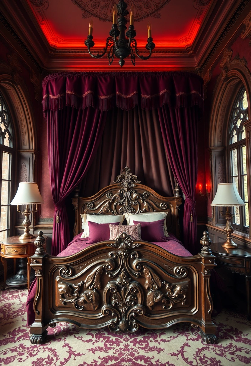 Moody vintage bedroom ideas 5