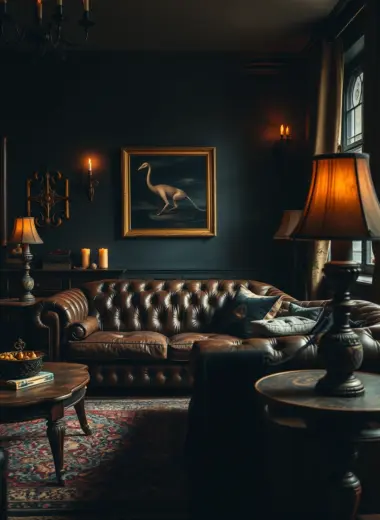 Moody vintage living room ideas 1