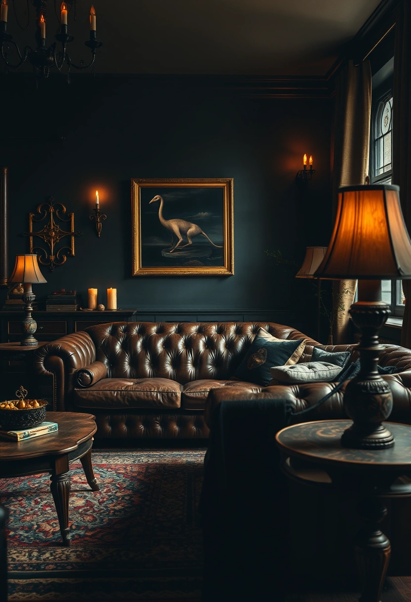 Moody vintage living room ideas 1