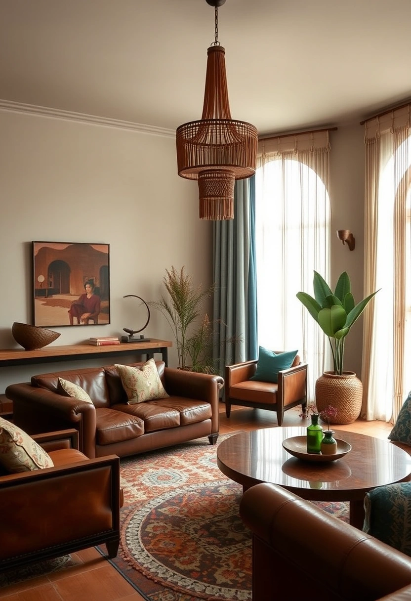 Moody vintage living room ideas 10