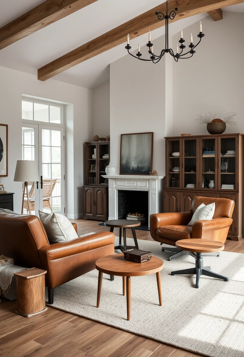 Moody vintage living room ideas 11