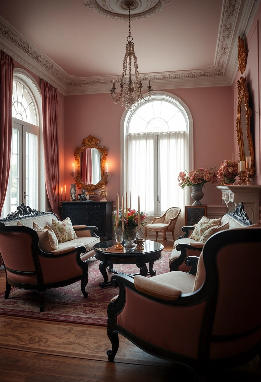 Moody vintage living room ideas 12