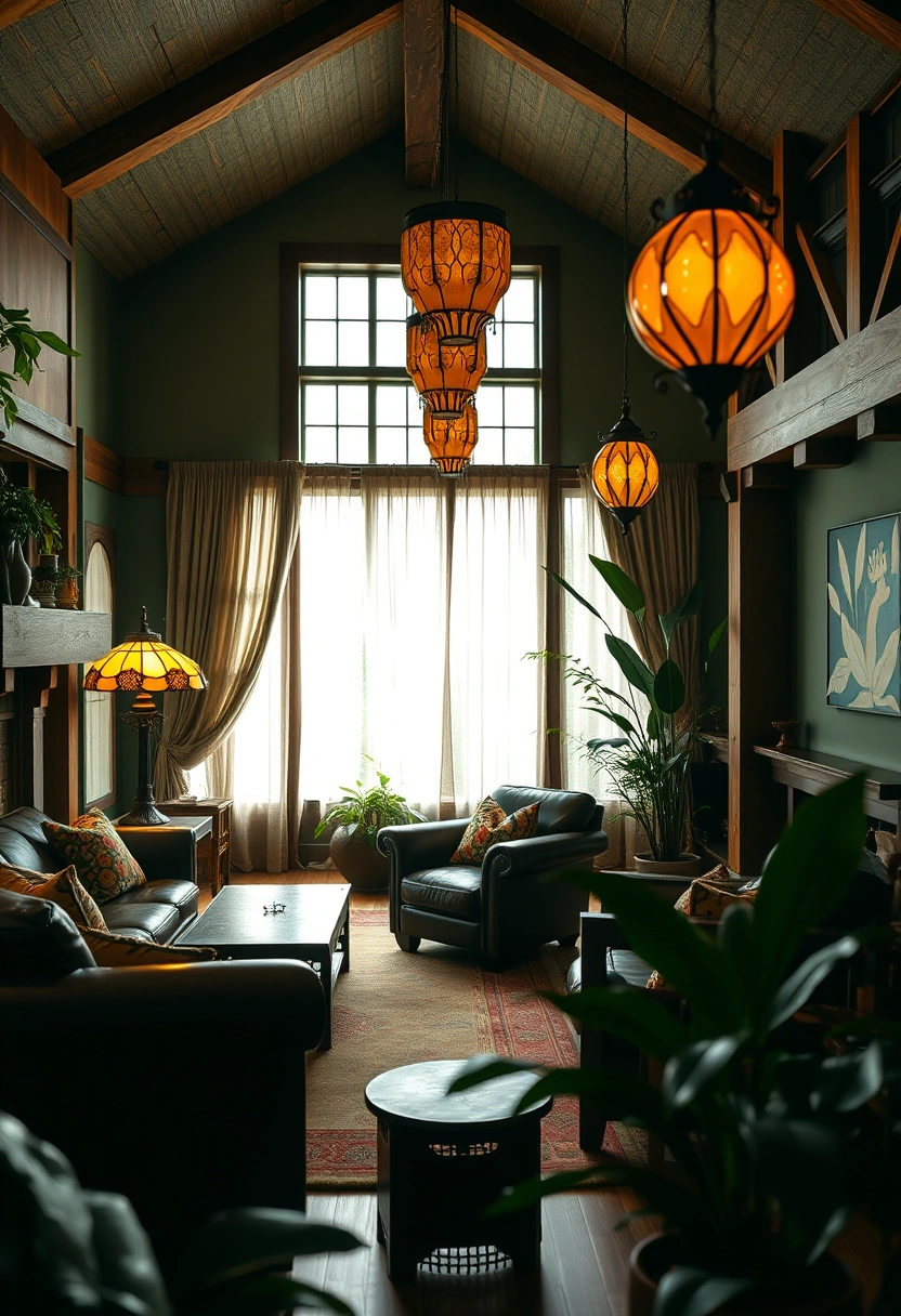 Moody vintage living room ideas 15
