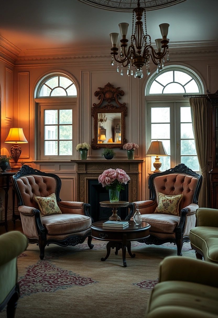 Moody vintage living room ideas 2