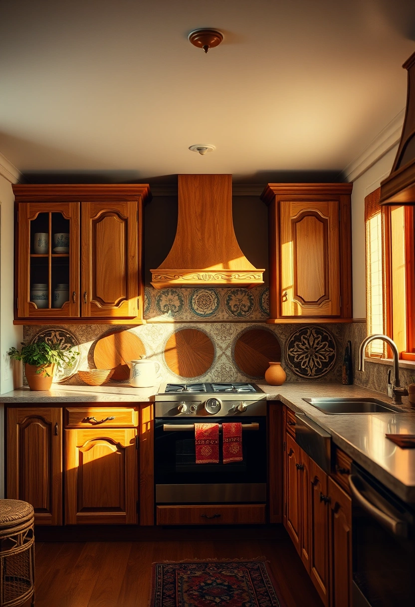 Natural wood kitchen cabinets ideas 11