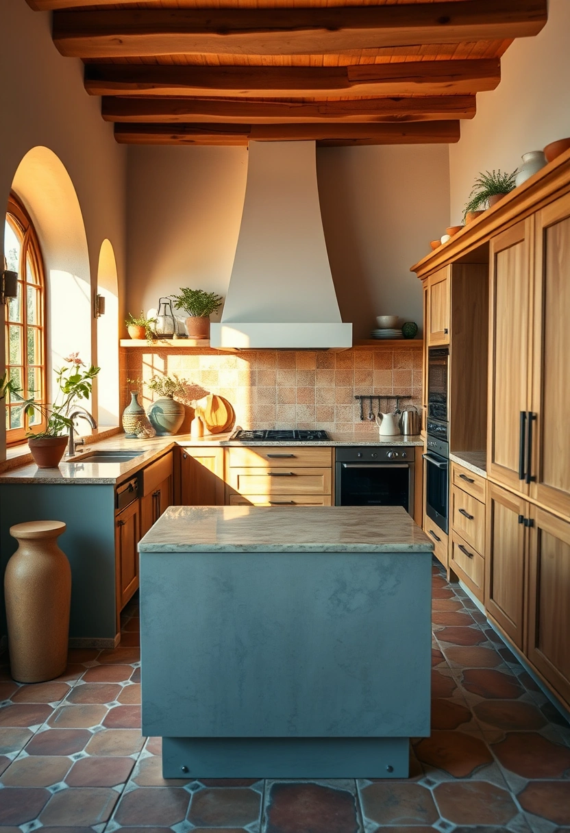 Natural wood kitchen cabinets ideas 15