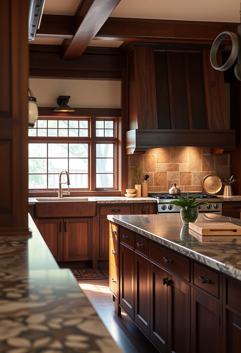 Natural wood kitchen cabinets ideas 16