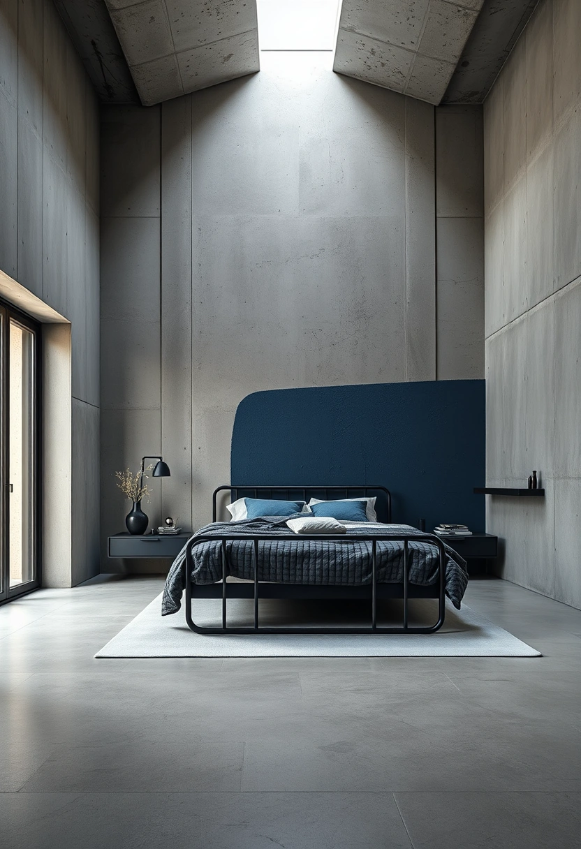 Navy blue bedroom ideas 13