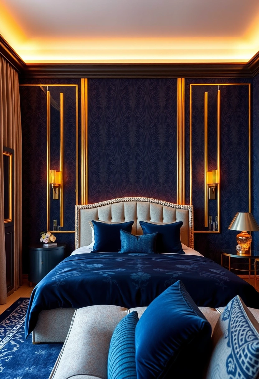 Navy blue bedroom ideas 3