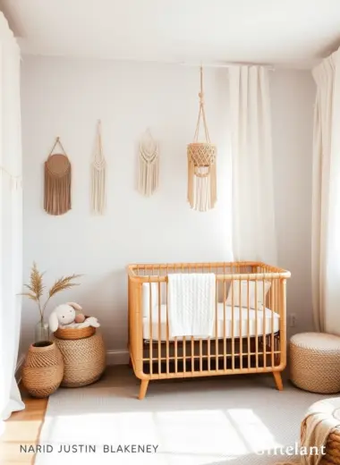 Neutral boho nursery ideas 1