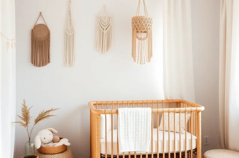 Neutral boho nursery ideas 1